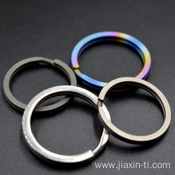 Titanium Gr2 Key Chain Split Key Ring